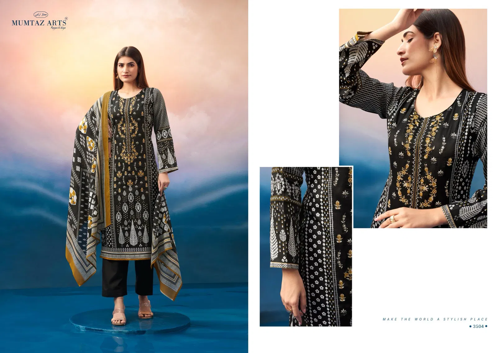 Noor E Jahan By Mumtaz Jam Satin Digital Printed Dress Material Orders In India